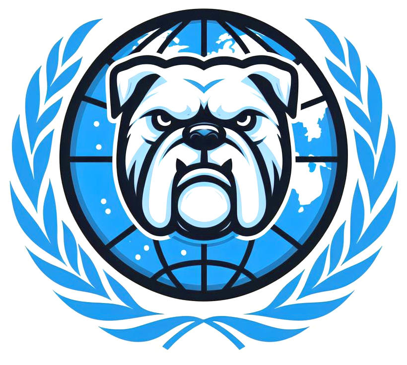 Copyright Bulldog logo, property of the Injustice Aliance, use permitted under copyleft, provided that suitable acknowlegement is provided